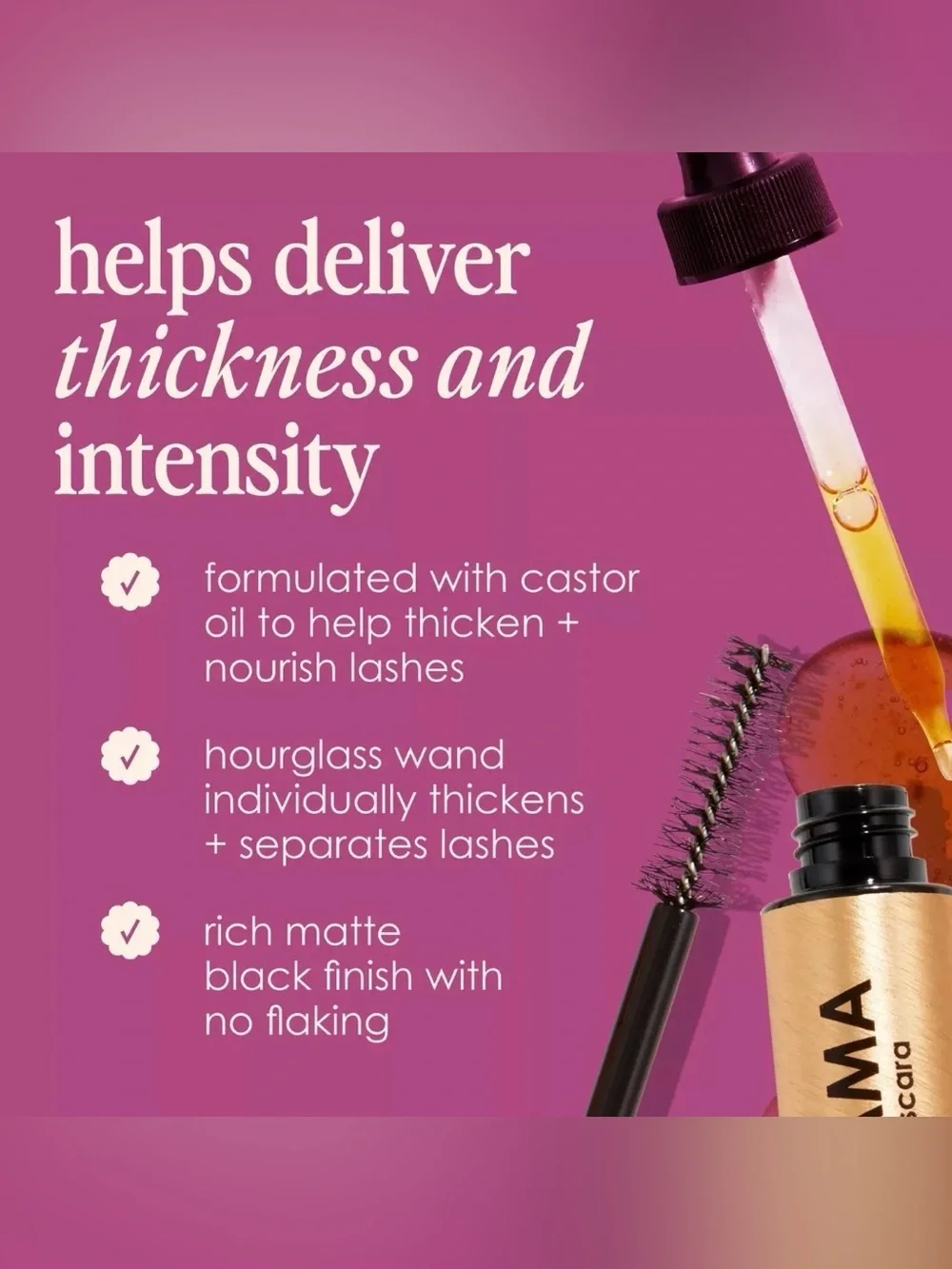 GrandeDRAMA Intense Thickening Mascara~Black~Full Size BRAND NEW/SEALED